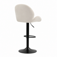 Tabouret de Bar Moderne Coquillage – Chaise Haute Pivotante Réglable avec Dossier