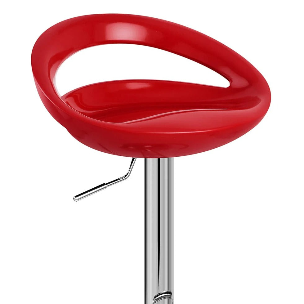 tabouret de bar  noir rembourré avec dossier