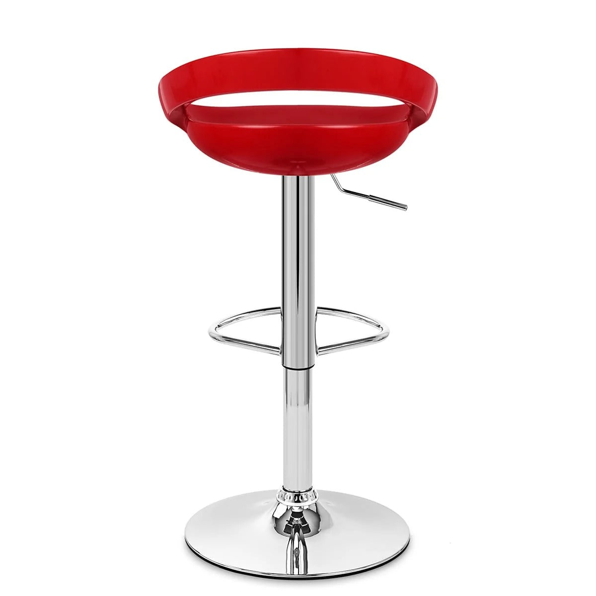 tabouret de bar  noir rembourré avec dossier