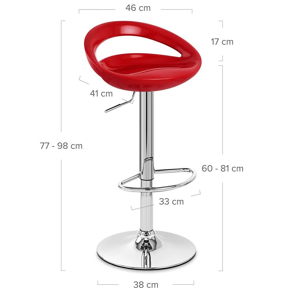 tabouret de bar  noir rembourré avec dossier