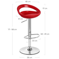 tabouret de bar  noir rembourré avec dossier