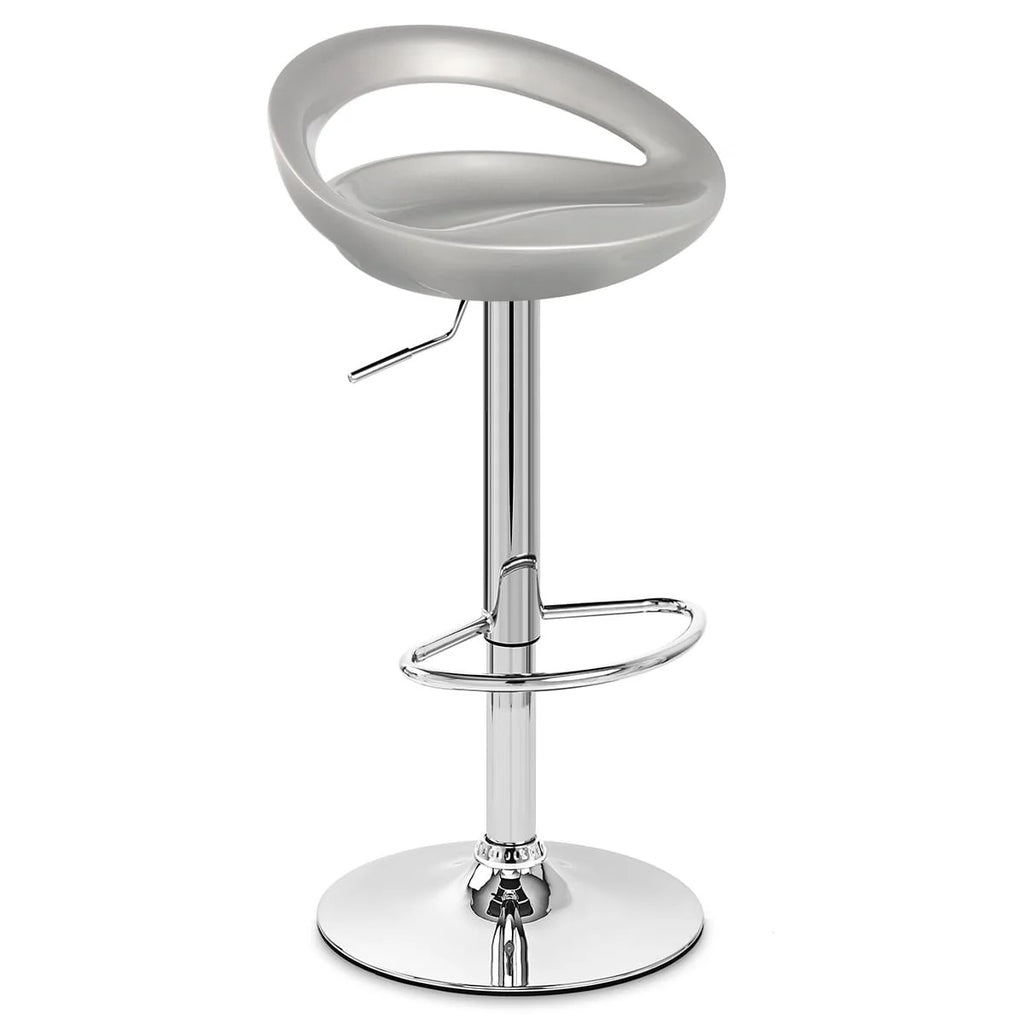tabouret de bar  noir rembourré avec dossier