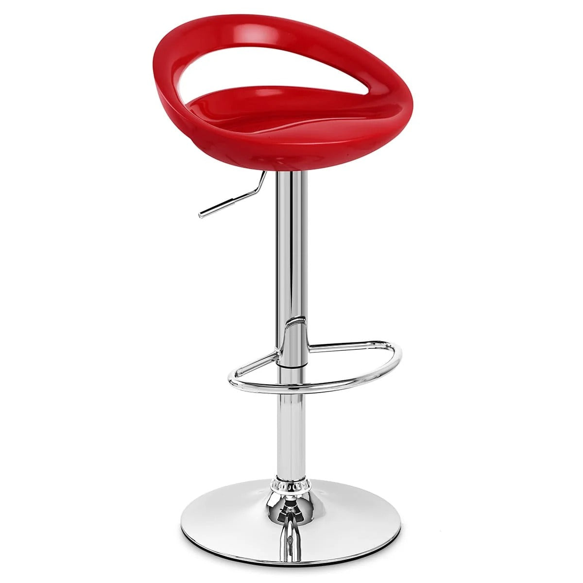 tabouret de bar  noir rembourré avec dossier