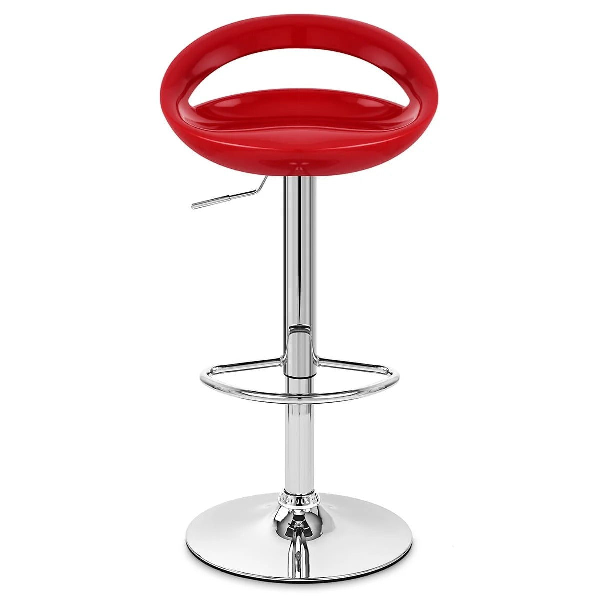 tabouret de bar  noir rembourré avec dossier