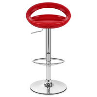 tabouret de bar  noir rembourré avec dossier