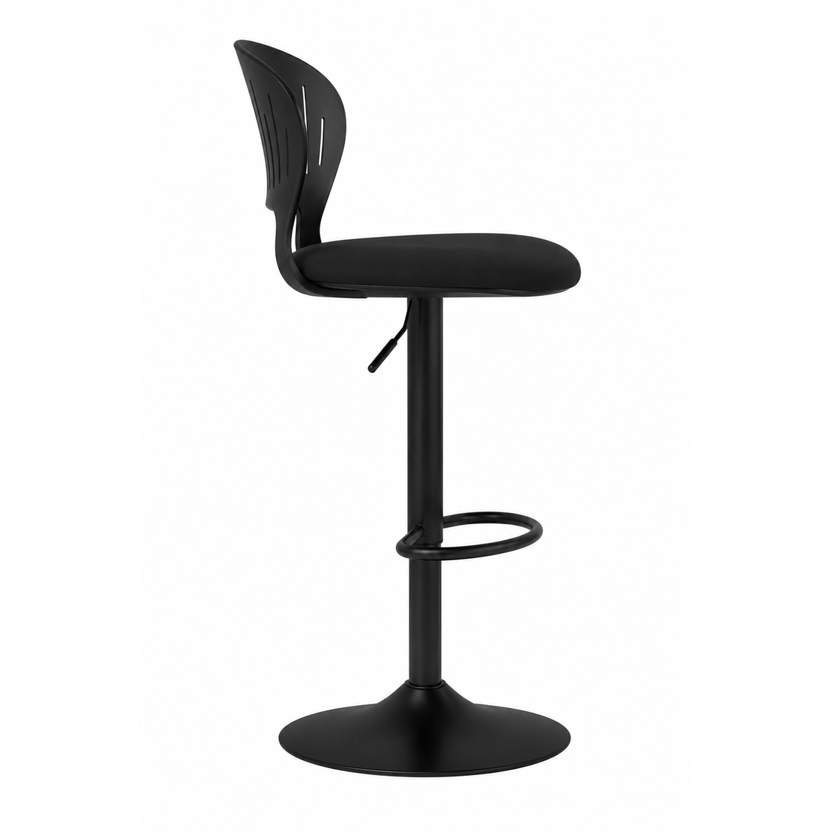 Tabouret de Bar Réglable Noir – Design Moderne et Confortable