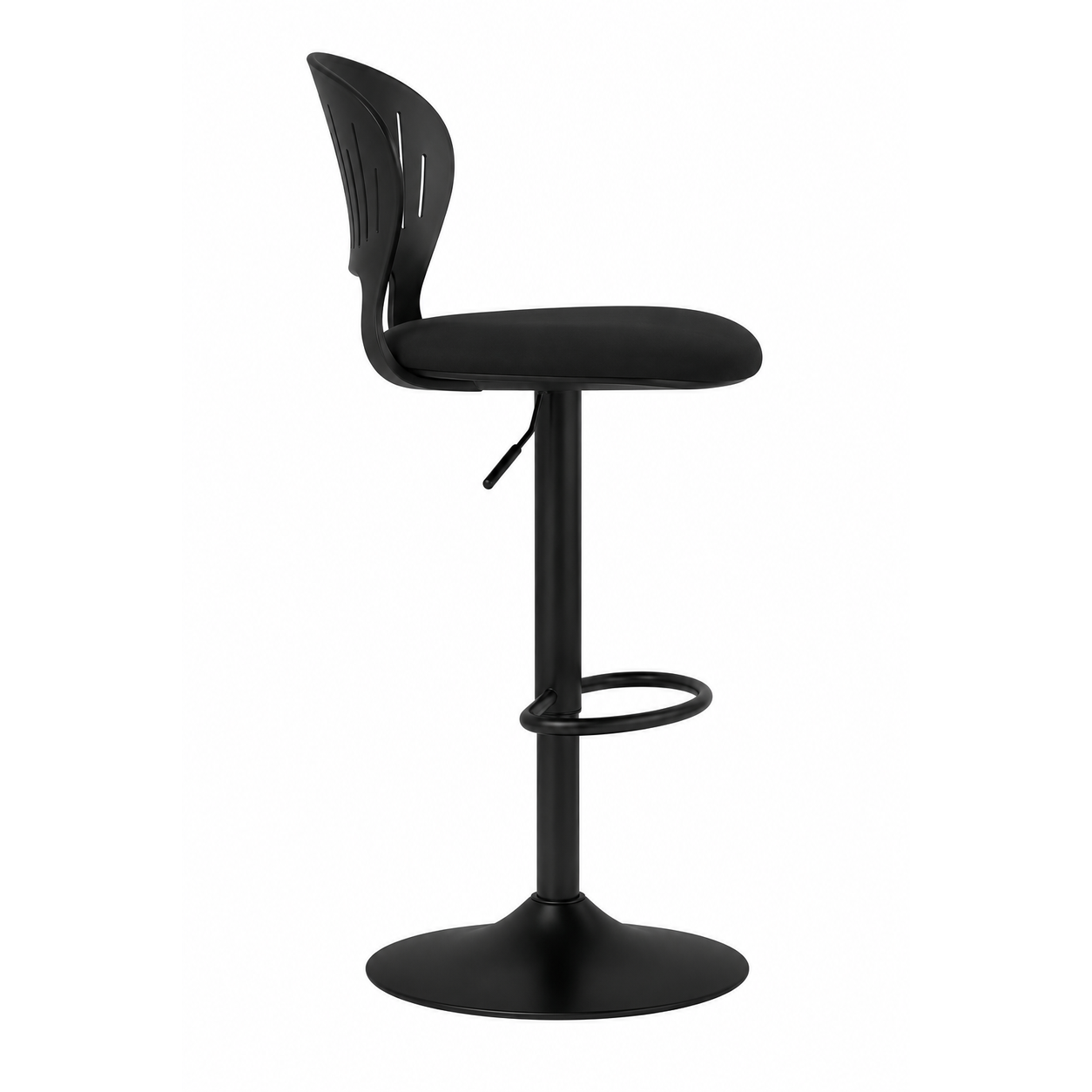 Tabouret de Bar Réglable Noir – Design Moderne et Confortable