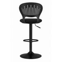 Tabouret de Bar Réglable Noir – Design Moderne et Confortable