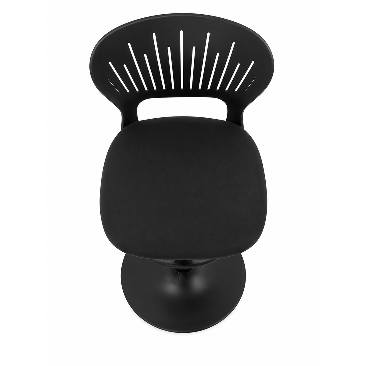 Tabouret de Bar Réglable Noir – Design Moderne et Confortable