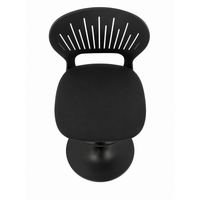 Tabouret de Bar Réglable Noir – Design Moderne et Confortable