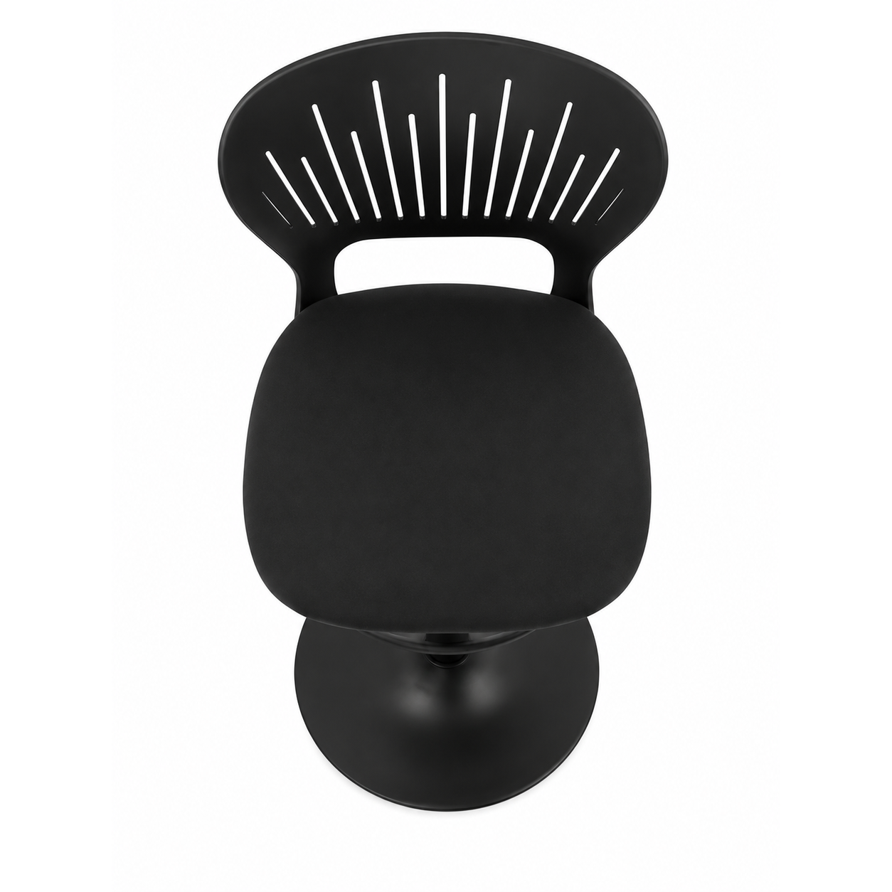 Tabouret de Bar Réglable Noir – Design Moderne et Confortable