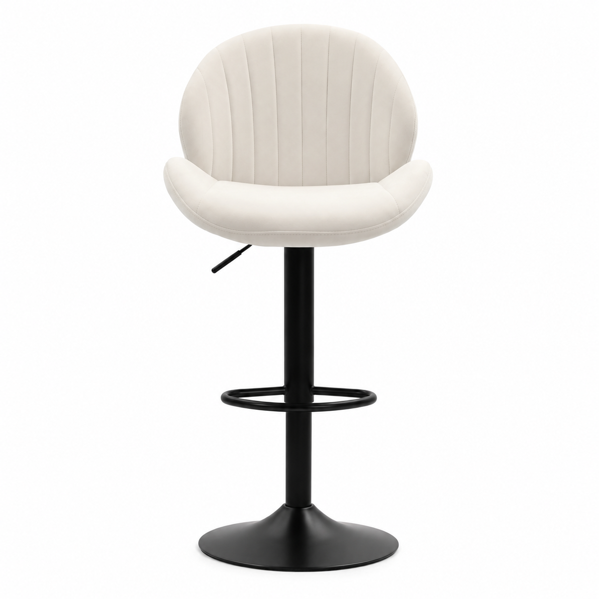 Tabouret de Bar Moderne Coquillage – Chaise Haute Pivotante Réglable avec Dossier