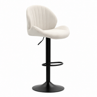 Tabouret de Bar Moderne Coquillage – Chaise Haute Pivotante Réglable avec Dossier