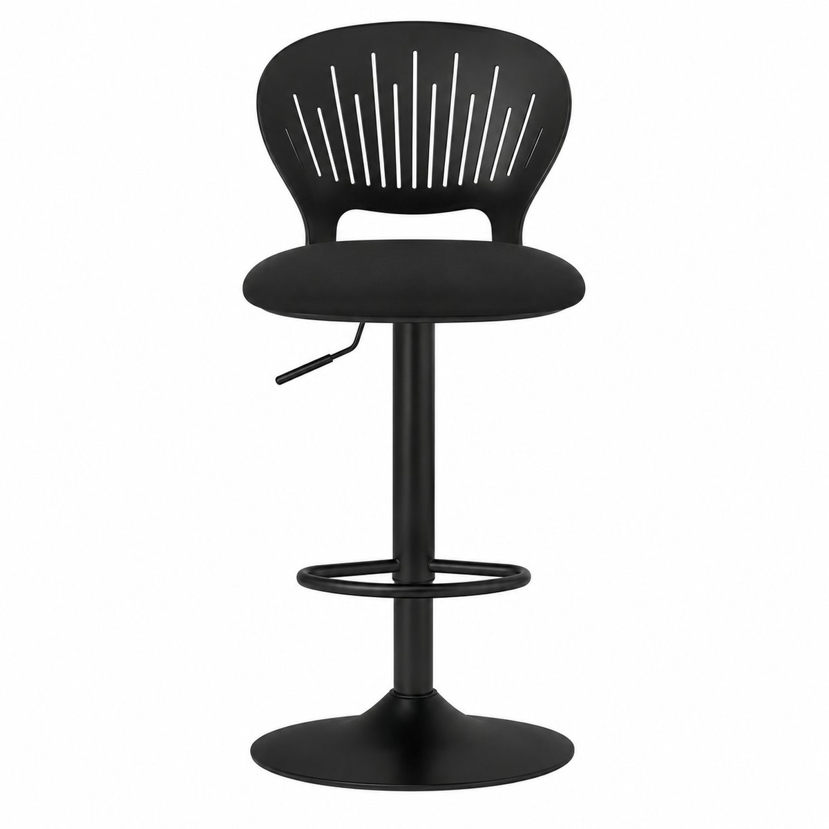 Tabouret de Bar Réglable Noir – Design Moderne et Confortable