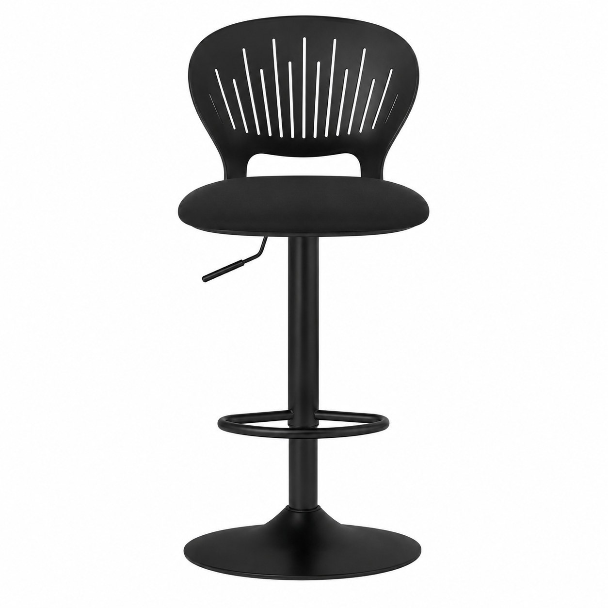 Tabouret de Bar Réglable Noir – Design Moderne et Confortable